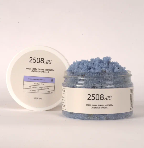 2508apg, Детокс скраб для тела «Обновление» Лаванда и ваниль , Фото интернет-магазин Премиум-Косметика.РФ