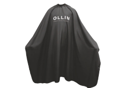 Ollin, Пеньюар без пропитки, черный на крючке 145*160 см, Фото интернет-магазин Премиум-Косметика.РФ