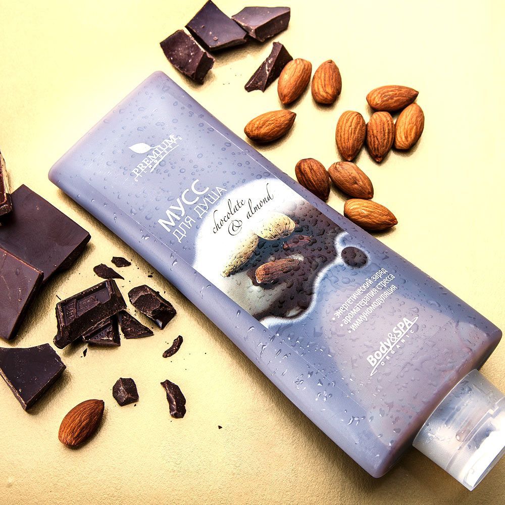 Premium, Мусс для душа «Chocolate & Almond», Фото интернет-магазин Премиум-Косметика.РФ